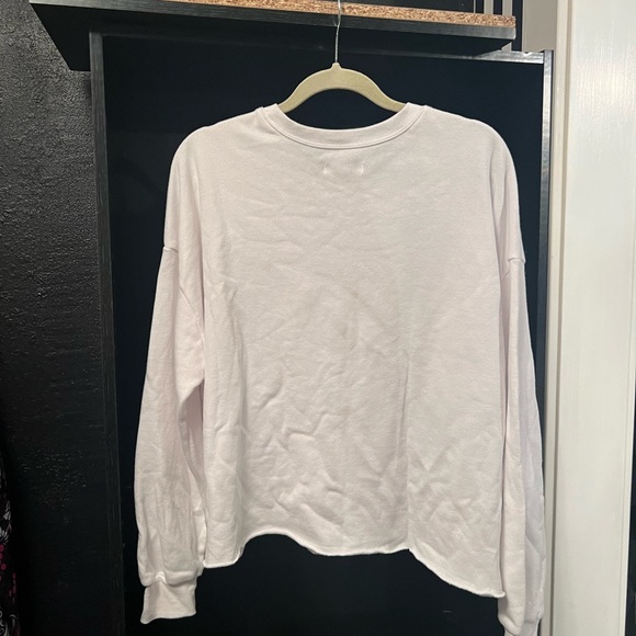 Grayson/Thread Sweatshirt Apres Ski White Fleece Pullover - Picture 2 of 4